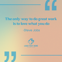 Love what you do Instagram Post Preview