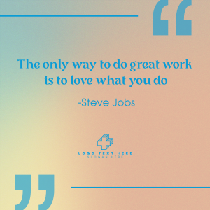 Love what you do Instagram post Image Preview