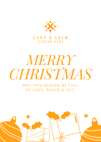 Merry Christmas Poster Design