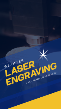Laser Engraving Service Instagram Story Design