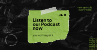 Listen Podcast Facebook Ad Design