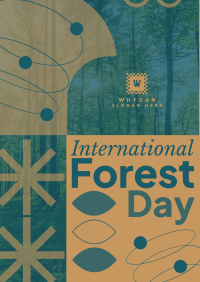 Geometric Shapes Forest Day Flyer Image Preview