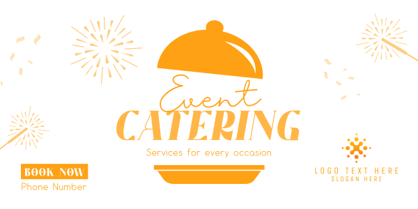 Party Catering Twitter Post Design