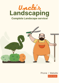 Uncle's Landscaping Flyer Design