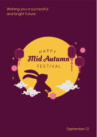 Mid Autumn Festival Rabbit Flyer Image Preview