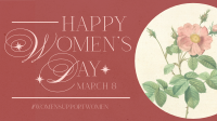 Modern Nostalgia Women's Day Facebook Event Cover Design