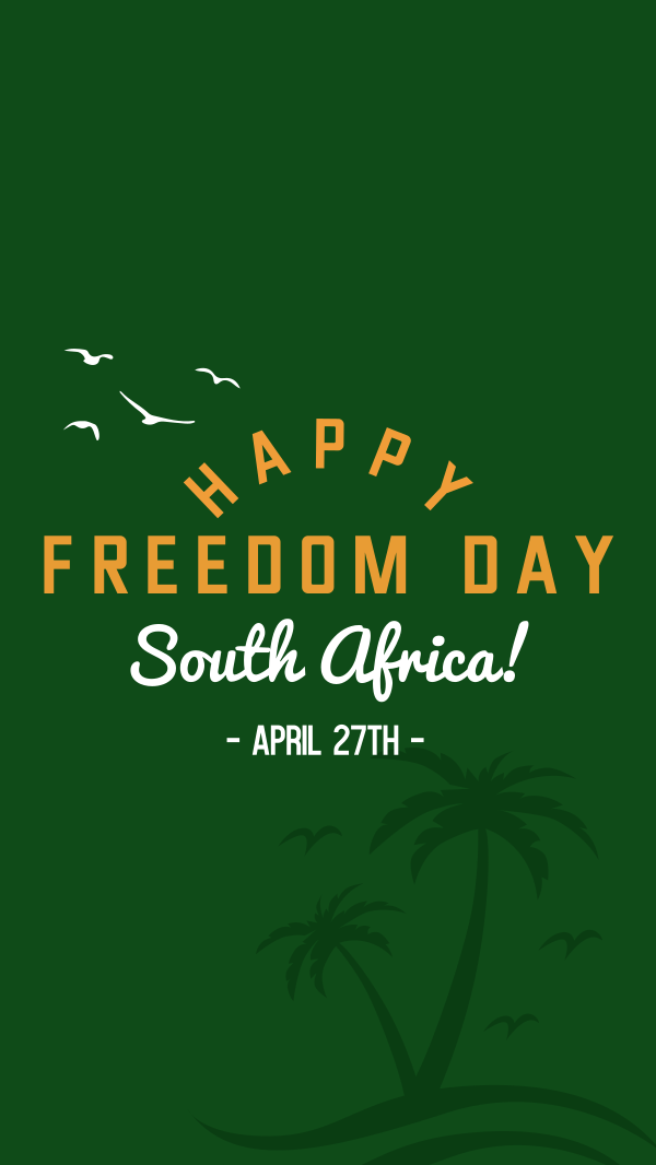 South Africa Freedom Instagram Story Design Image Preview