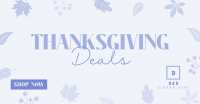 Thanksgiving Autumn Leaves Facebook Ad Design