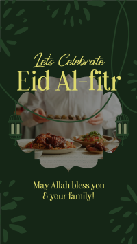 Eid Al Fitr Greeting Instagram Story Design