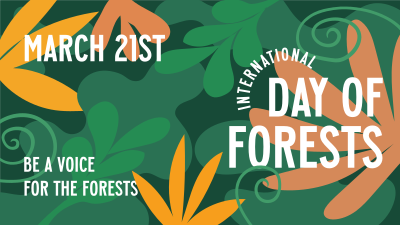 Foliage Day of Forests Facebook event cover Image Preview