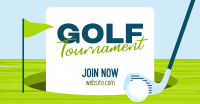 Simple Golf Tournament Facebook Ad Design