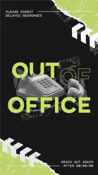 Grungy Out Of Office Instagram Story Preview