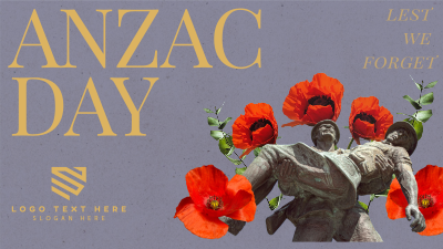 Anzac Day Collage Facebook event cover Image Preview