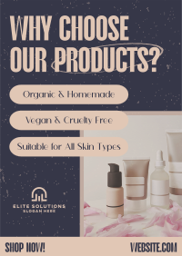 Skincare Minimal Product Poster Design