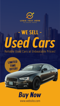 Used Car Sale Facebook story Image Preview