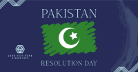 Pakistan Day Brush Flag Facebook Ad Design