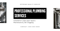 Minimalist Plumbing Service Facebook Ad Design