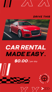Rent Your Dream Car Facebook story Image Preview