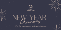 Sophisticated New Year Giveaway Twitter post Image Preview