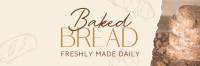 Baked Bread Bakery Twitter Header Design