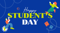 Bookish Students Day Animation Image Preview
