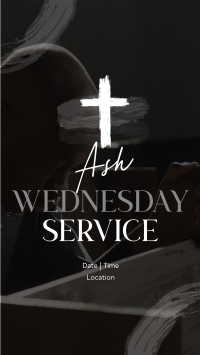 Ash Wednesday Volunteer Service Instagram Story Design