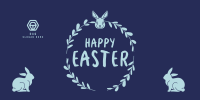 Easter Bunny Wreath Twitter post Image Preview