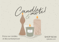 Candles & More Postcard Image Preview