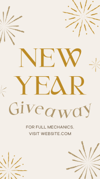 New Year Giveaway Instagram Story Design