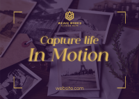 Capture Life in Motion Postcard Image Preview