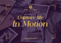 Capture Life in Motion Postcard Image Preview
