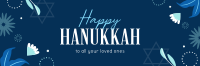 Elegant Hanukkah Night Twitter Header Image Preview