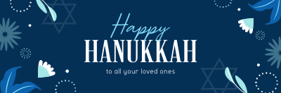 Elegant Hanukkah Night Twitter header (cover) Image Preview