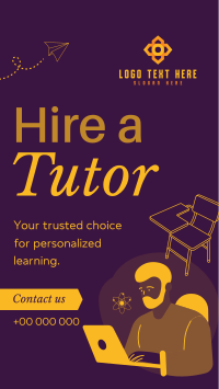 Tutor for Hire TikTok video Image Preview
