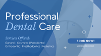 Professional Dental Care Services Facebook Event Cover Design
