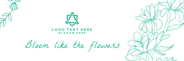 Flowers Bloom Twitter Header Design Image Preview