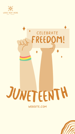 Juneteenth Signage Facebook story Image Preview