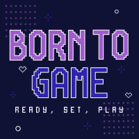 Futuristic Born To Game T-shirt Image Preview