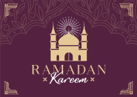 Blessed Ramadan Postcard Image Preview