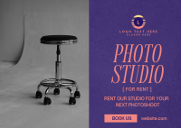 Photo Studio Minimalist Postcard Design