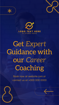 Modern Career Coaching Facebook Story Design