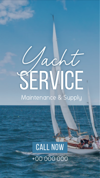 Yacht Maintenance Service Facebook Story Design