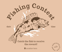 The Fishing Contest Facebook Post Design