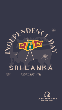 Sri Lanka Independence Badge Facebook story Image Preview