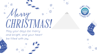 Merry and Bright Christmas Facebook event cover Image Preview