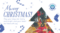 Merry and Bright Christmas Facebook event cover Image Preview