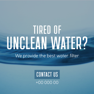 Water Filtration Instagram post Image Preview