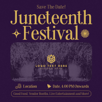 Retro Juneteenth Festival Instagram post Image Preview