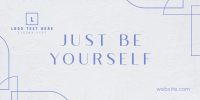 Be Yourself Twitter Post Design