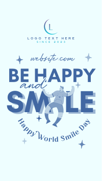 Be Happy And Smile Facebook Story Design